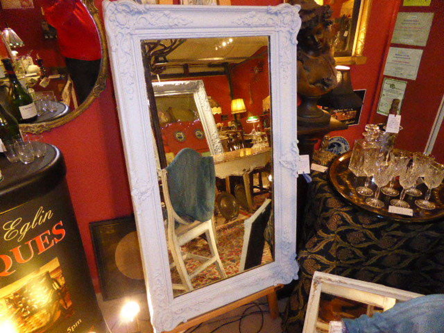 Large Victorian rectangular mirror