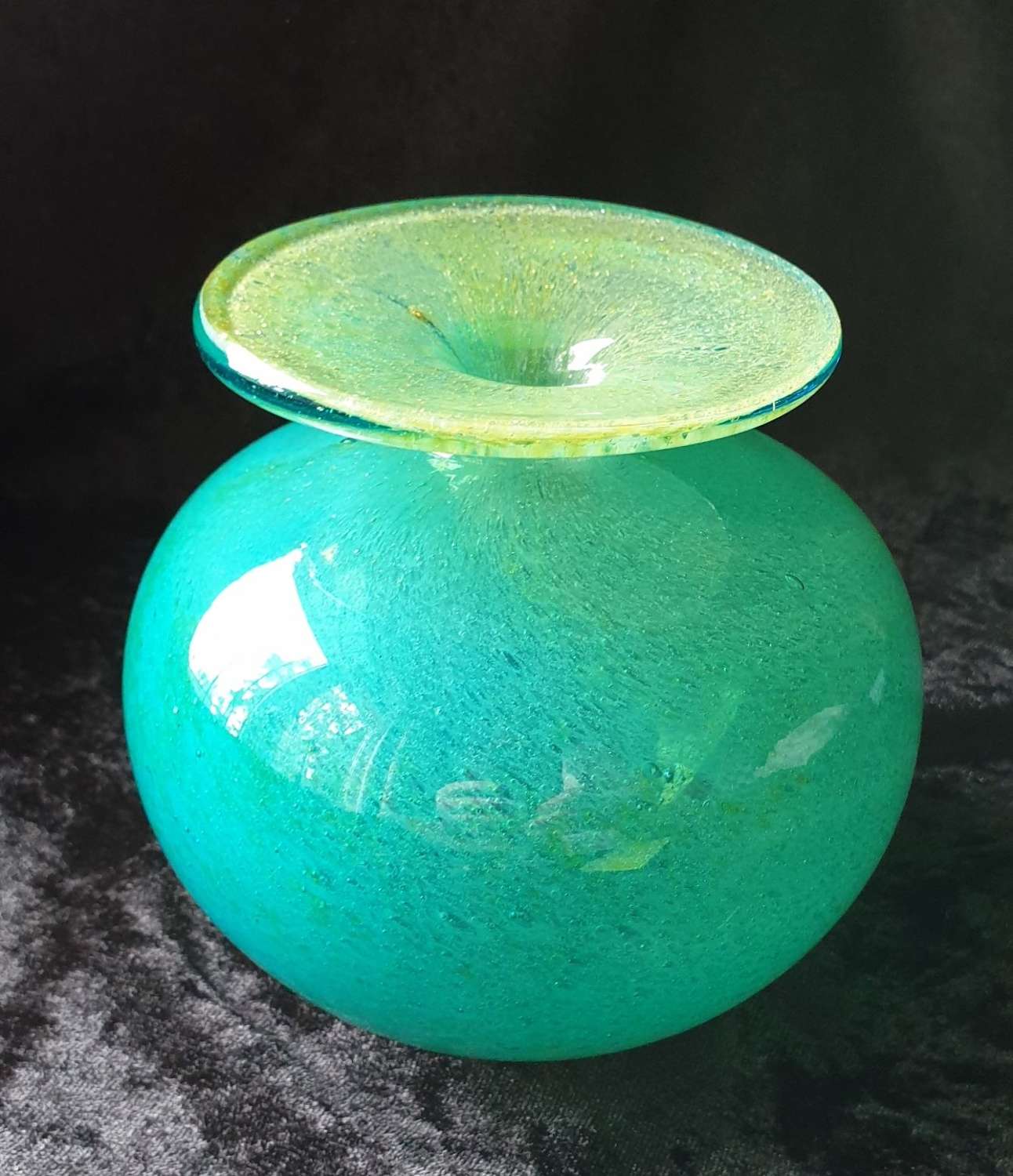 Early Mdina Glass Globe Vase c1970’s