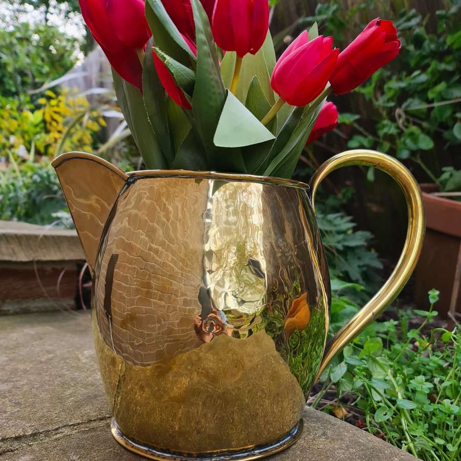 Large 18th Century Brass Pouring Jug