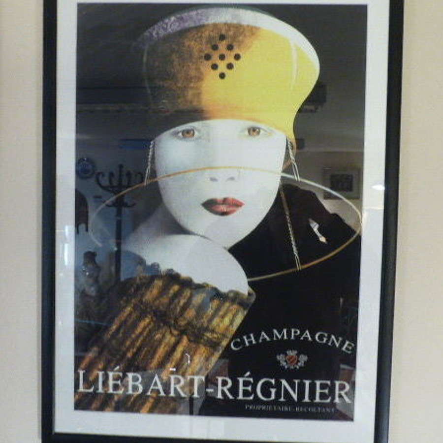 French Advertising Poster for Champagne.