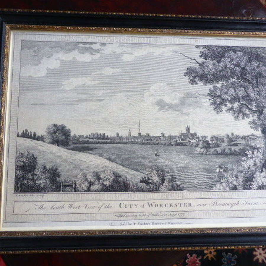 The South West View of the City of Worcester. 1777