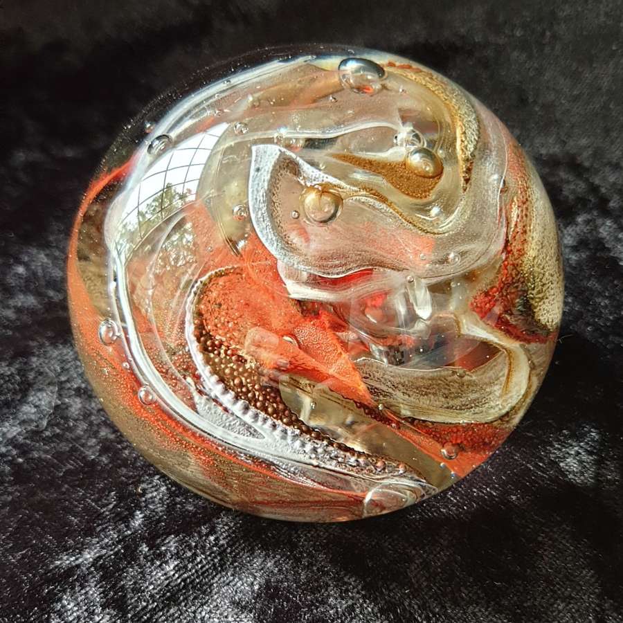 Isle of Wight Glass Paperweight c1970's