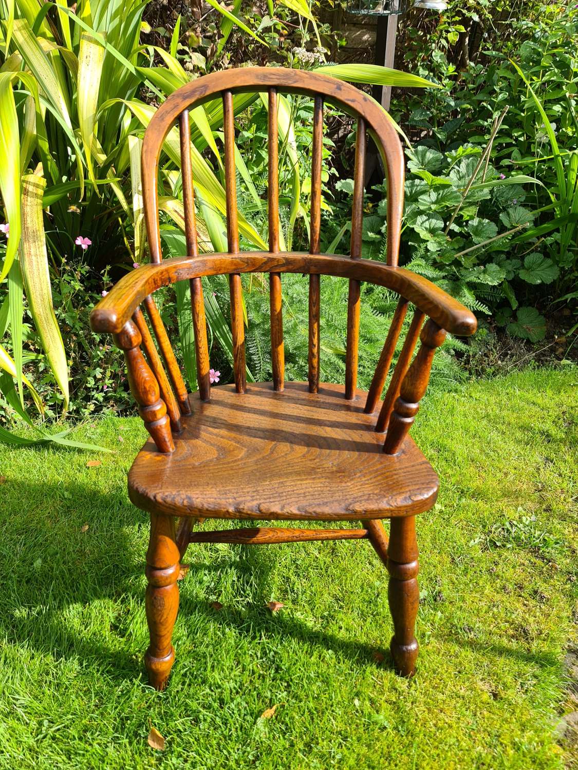19th Century Ash and Elm Childs Windsor Chair