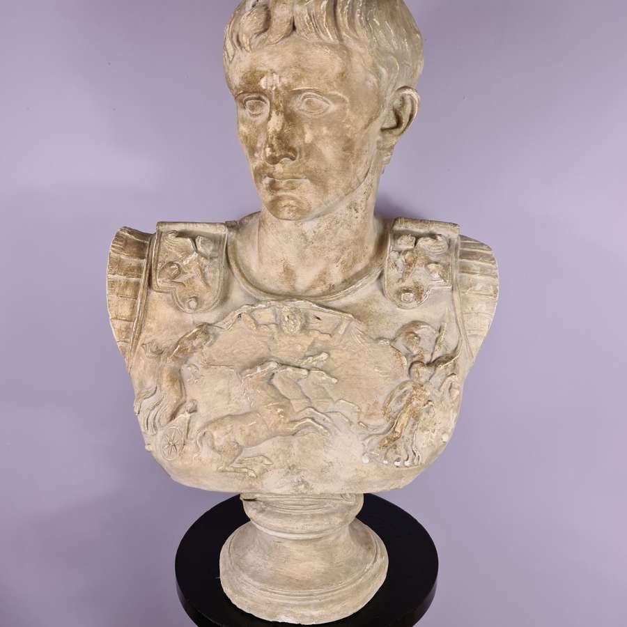 Large Plaster Bust of Augustus