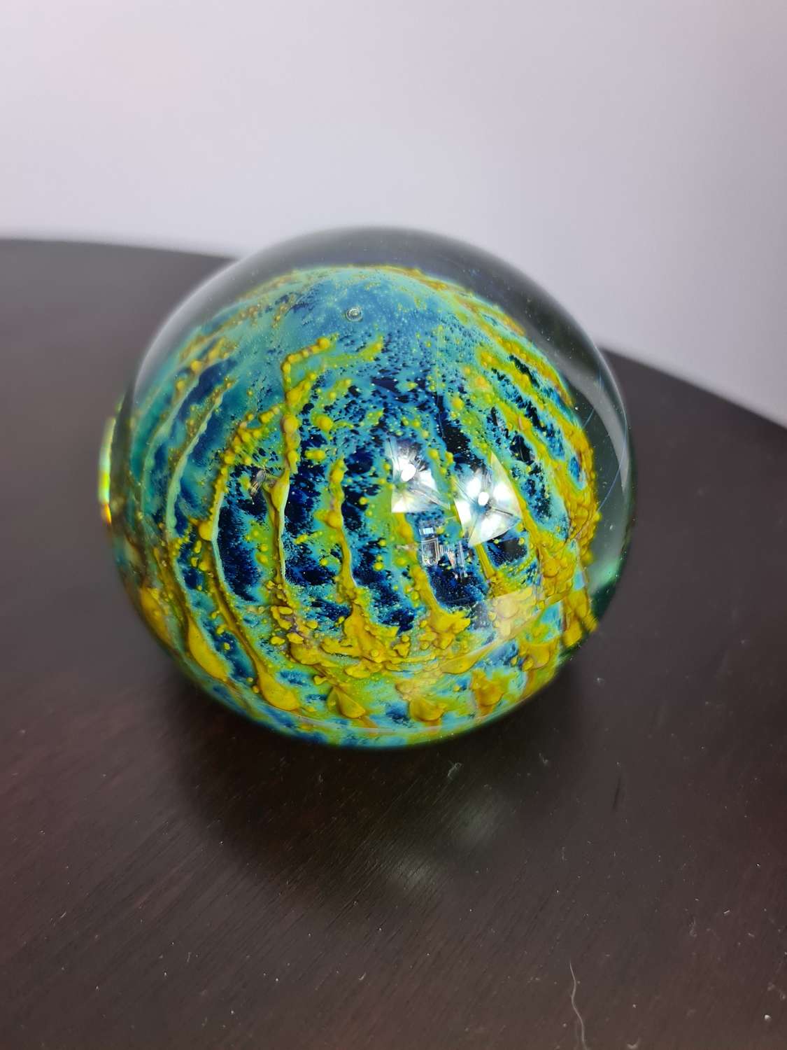 Mdina Glass 'Sea Urchin' Paperweight