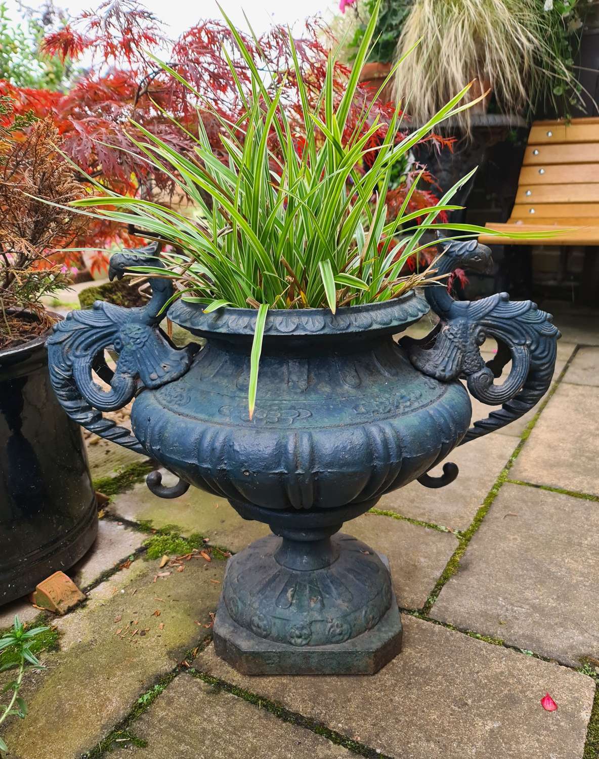 Wonderful Cast-iron French Garden Urn