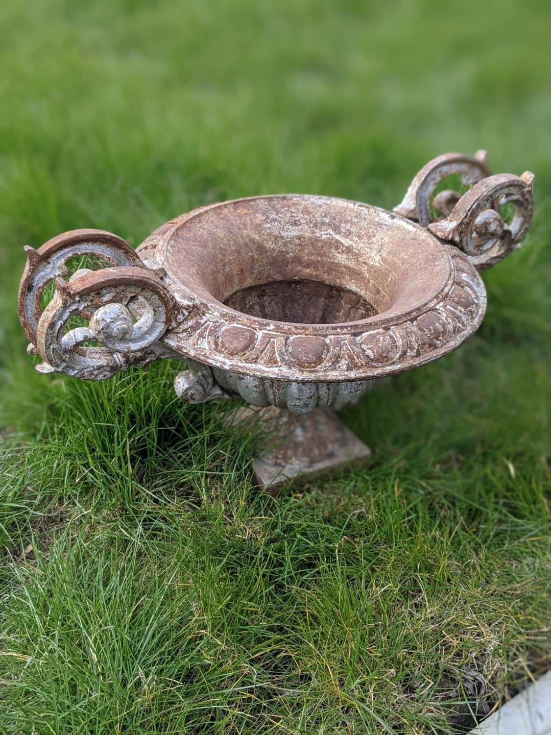 19th Century French Cast iron Urn