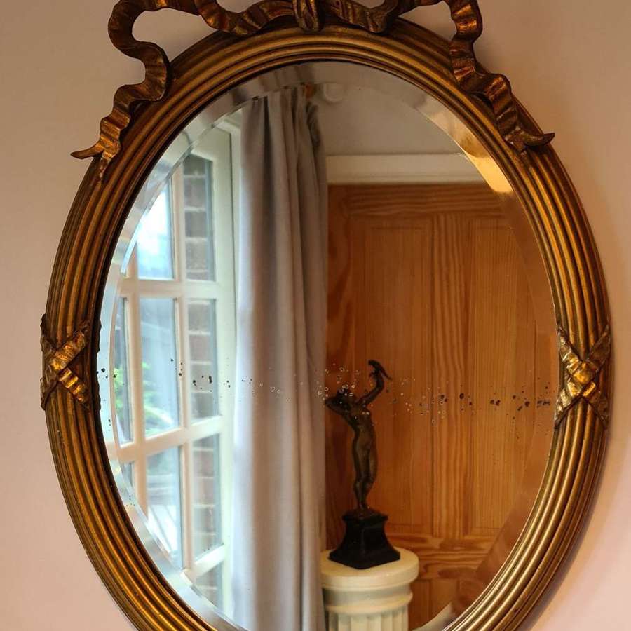 Early 19th Century Oval Wall Mirror
