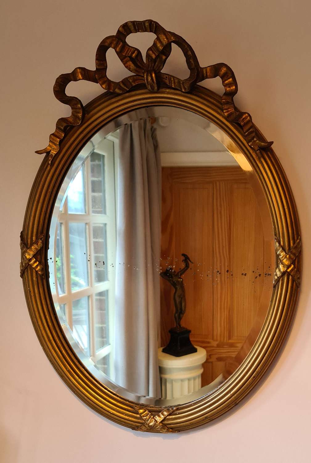 Early 19th Century Oval Wall Mirror