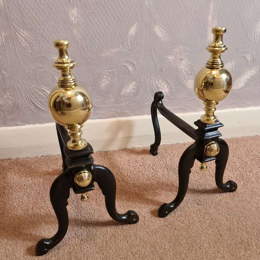 Fine set of 19th Century Fire Dogs