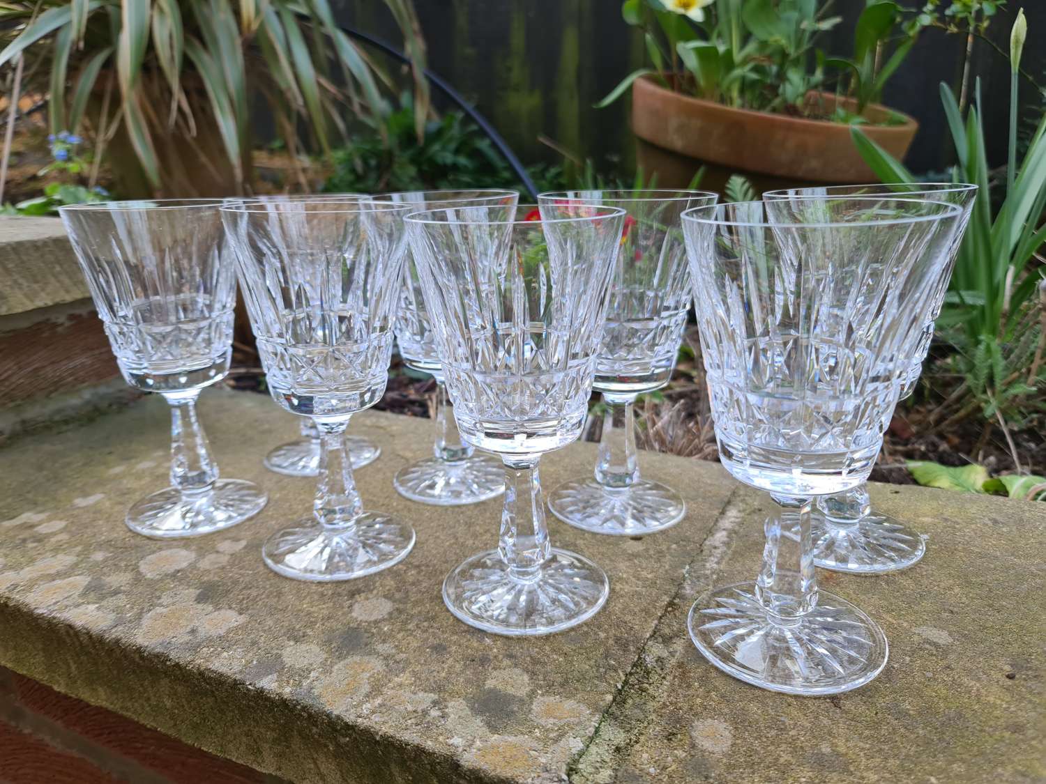 Wonderful set of Six Kylemore Waterford Goblets