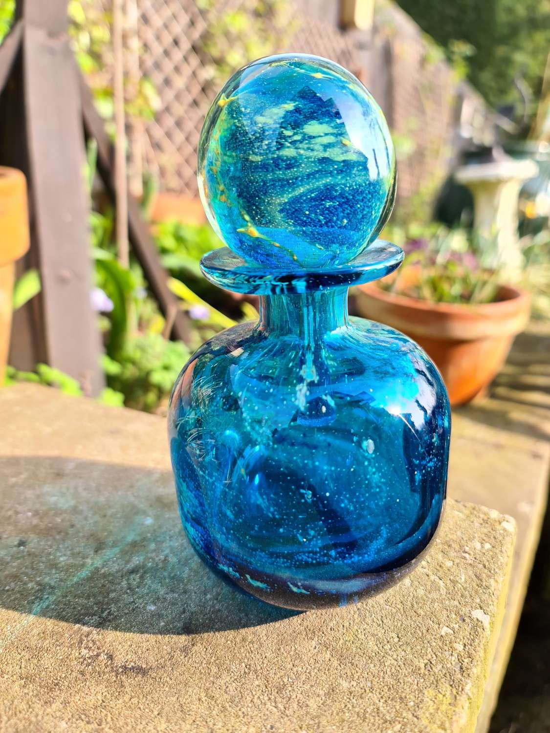 Mdina Glass 'Sea and Sand' Perfume Bottle