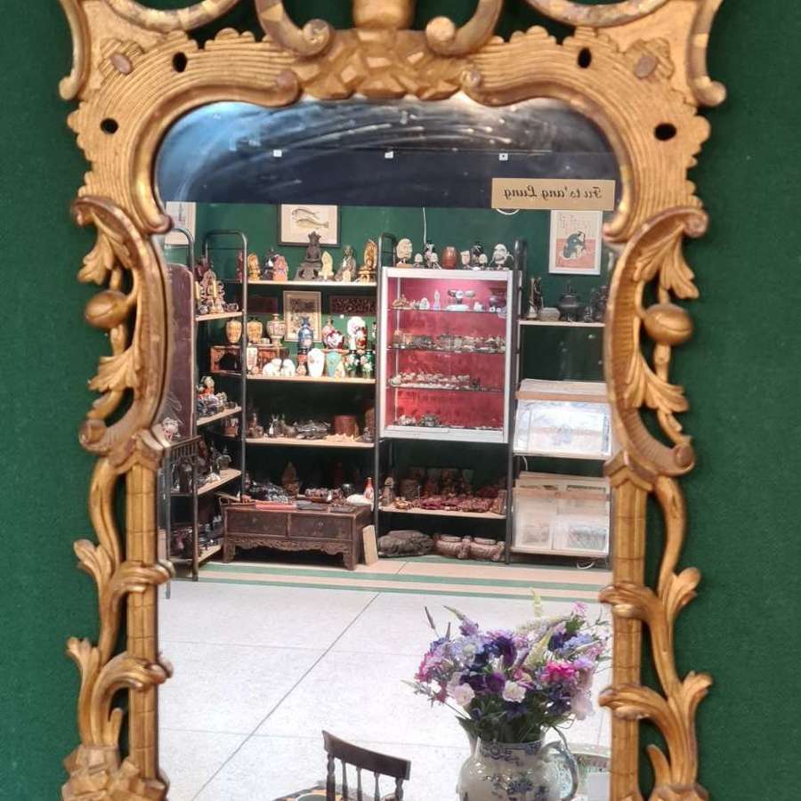 Handsome French Gilt-wood Mirror Late 18th, early 19th Century