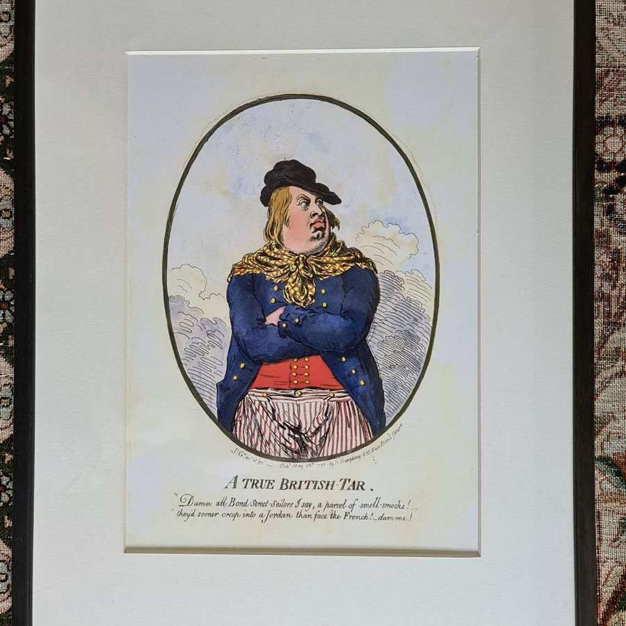 Print "A True British Tar" by James Gilray