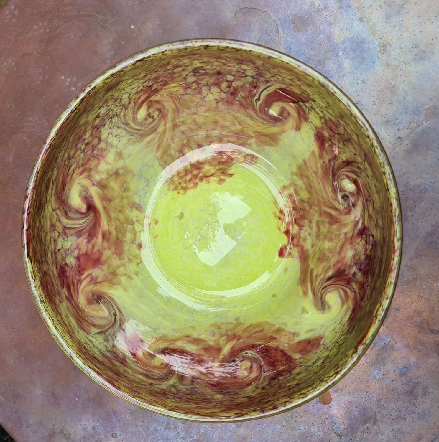 Attractive Large Strathearn Bowl, makers mark to base
