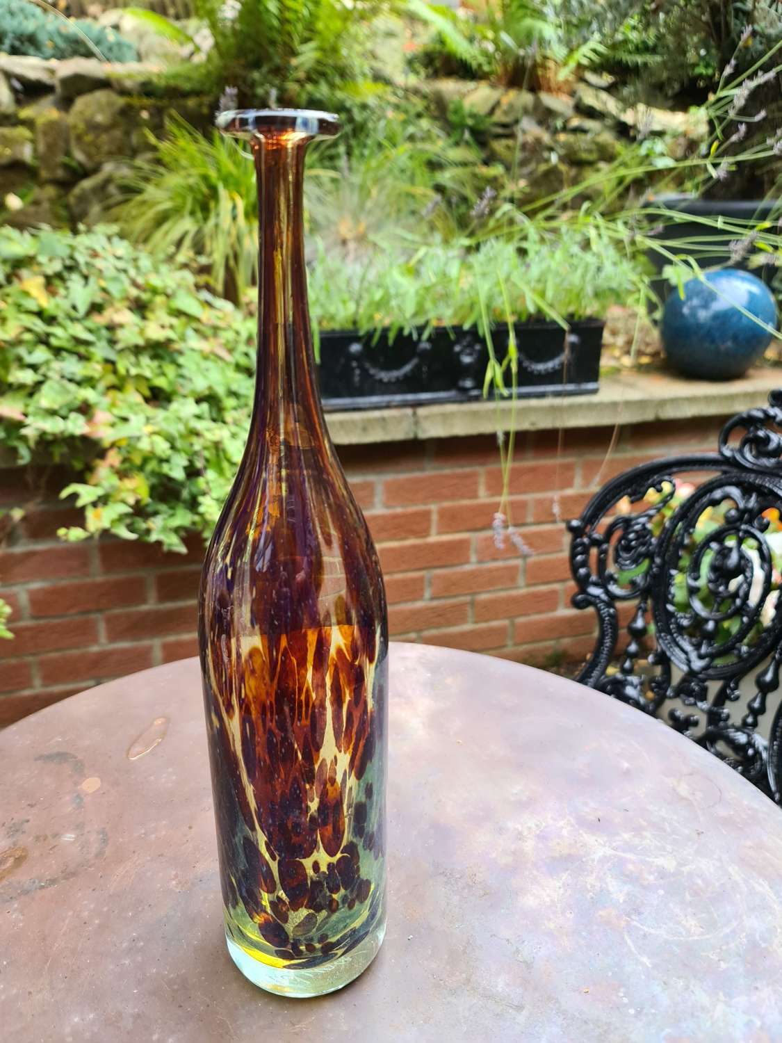 Mdina Glass ‘Earth Tones’ Bottle Vase