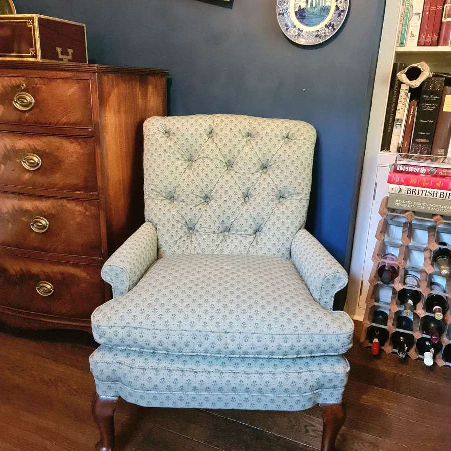 Morrison & Co of Edinburgh Armchair with New Upholstery c1900