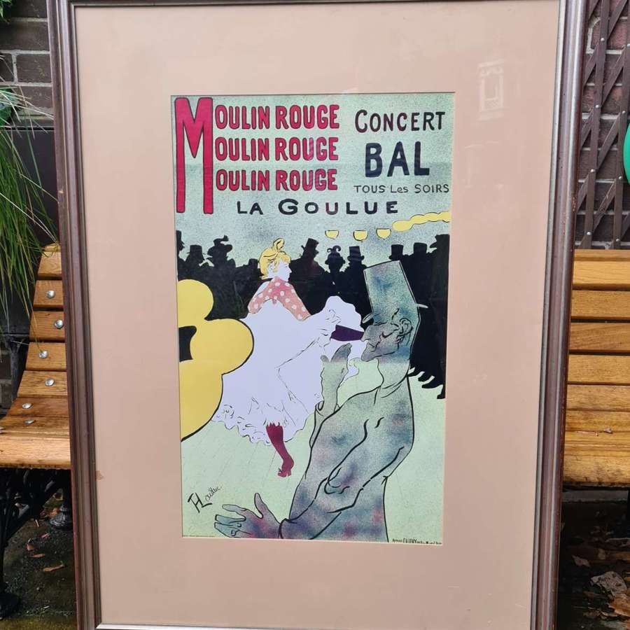 Vintage French Promotional Poster (Toulouse Lautrec) early 20th C