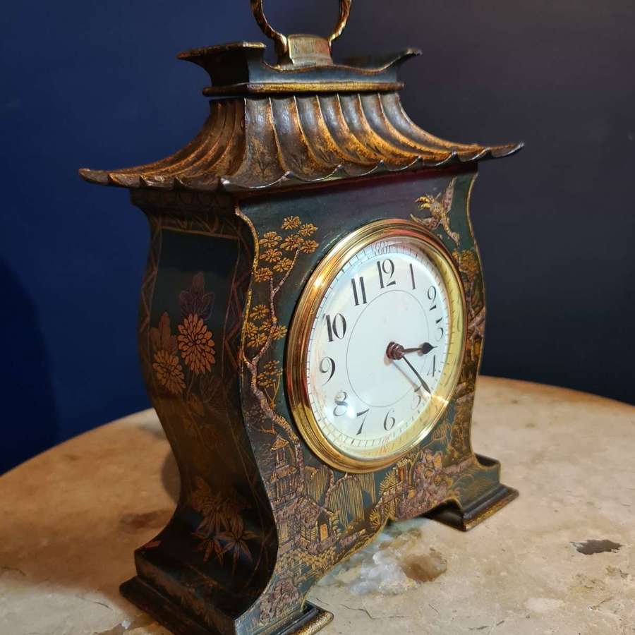 Pagoda Style Chinoiserie Bracket Clock c1900