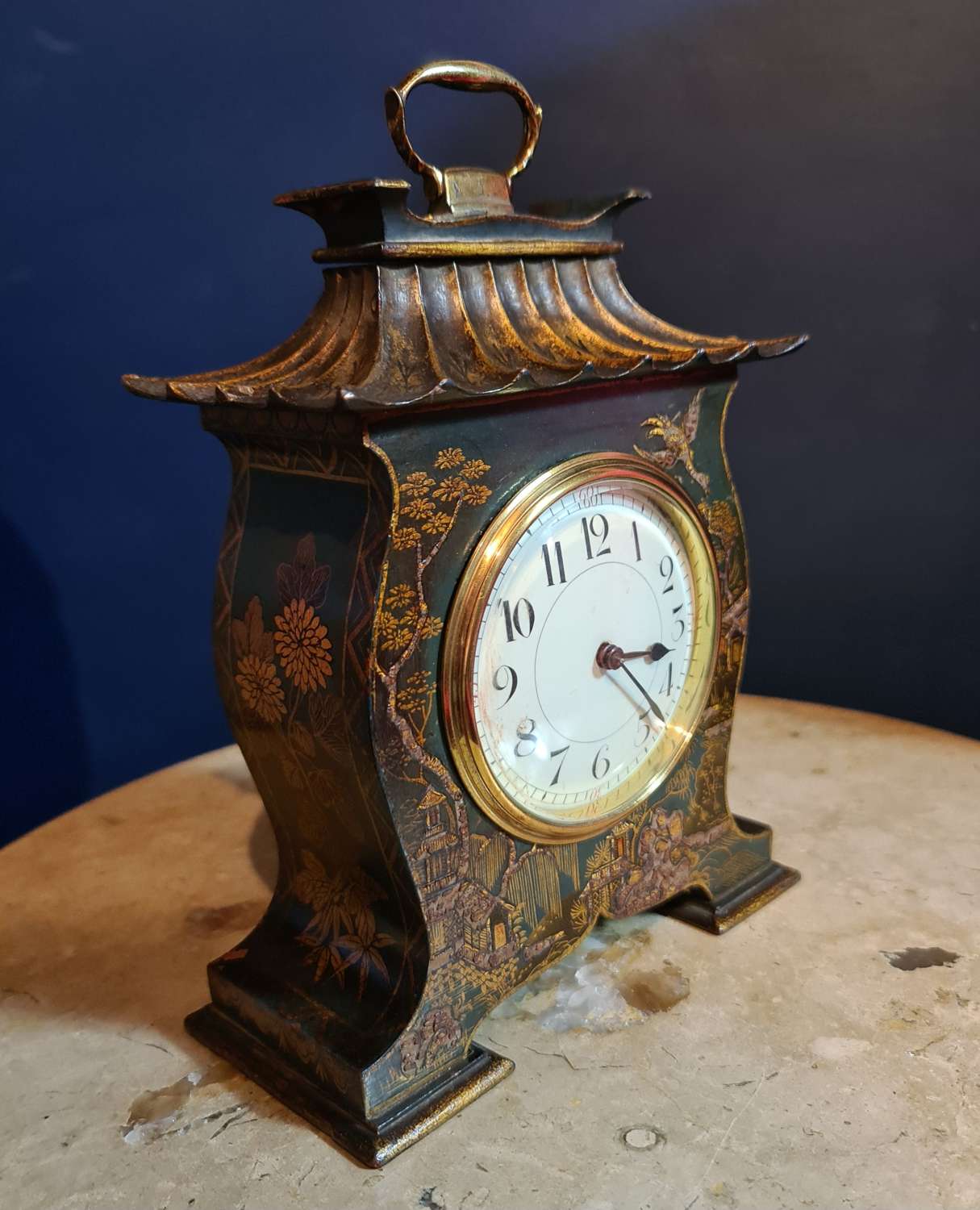 Pagoda Style Chinoiserie Bracket Clock c1900