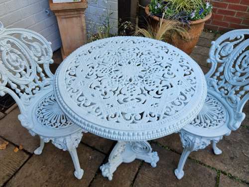 Rare Victorian Christopher Dresser Design Cast-iron Garden Table