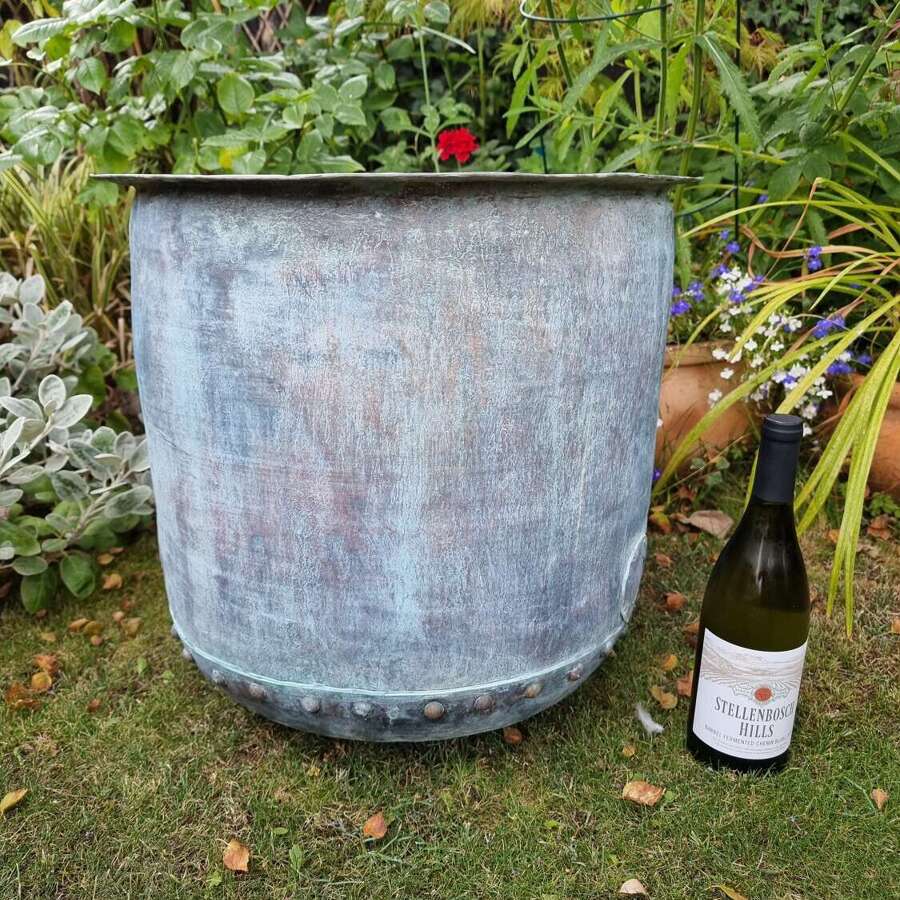Huge French Copper Garden Display Pot