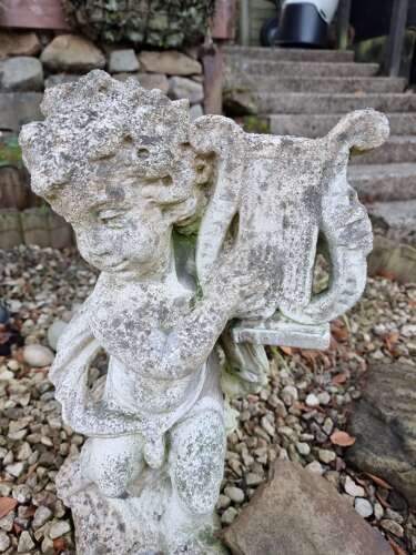 Attractive PAIR Garden Cherub Statues