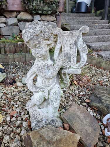 Attractive PAIR Garden Cherub Statues
