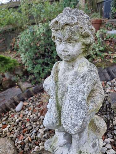 Attractive PAIR Garden Cherub Statues