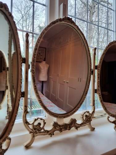 Stylish Triple Dressing Table Mirror c1930