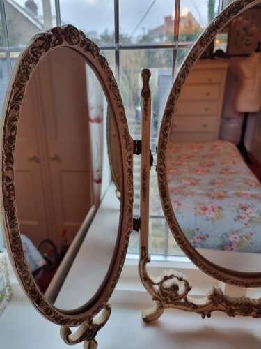 Stylish Triple Dressing Table Mirror c1930