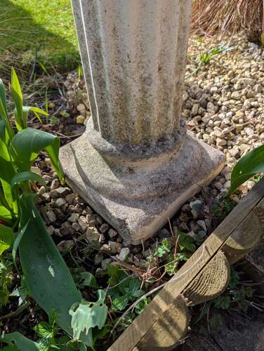 Cast Stone Sundial Pedestal complete with Gnomon