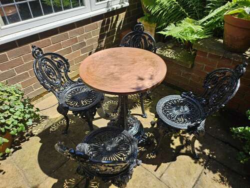 Rare Cast-iron Garden Table c1840 