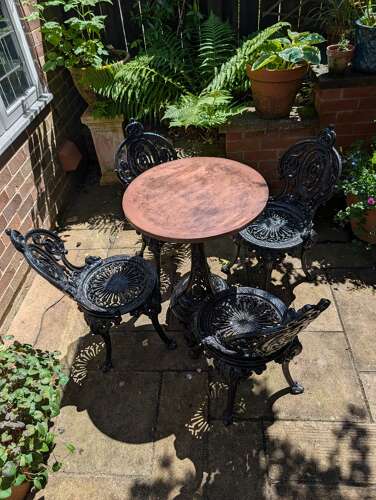 Rare Cast-iron Garden Table c1840 