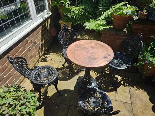 Rare Cast-iron Garden Table c1840 