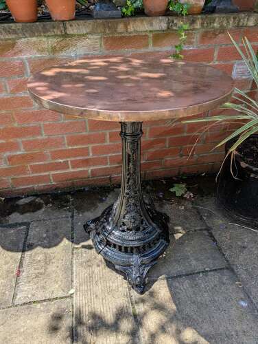 Rare Cast-iron Garden Table c1840 