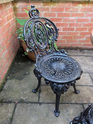 Rare Cast-iron Garden Table c1840 