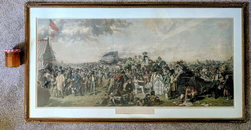 Large 19th Century Print after William Powell Frith. 'The Derby Day'