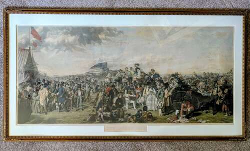 Large 19th Century Print after William Powell Frith. 'The Derby Day'