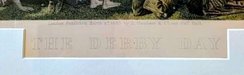 Large 19th Century Print after William Powell Frith. 'The Derby Day'